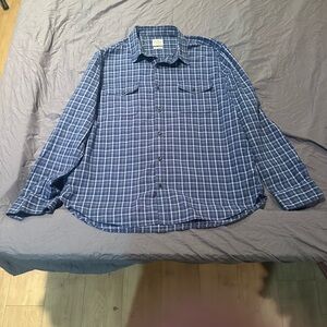 Lucky Brand Navy Plaid Men's Shirt